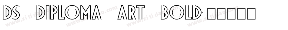 DS Diploma Art Bold字体转换